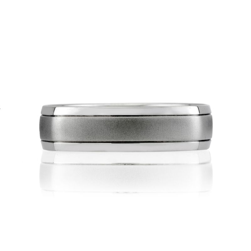 18K Two Tone  Wedding Band
