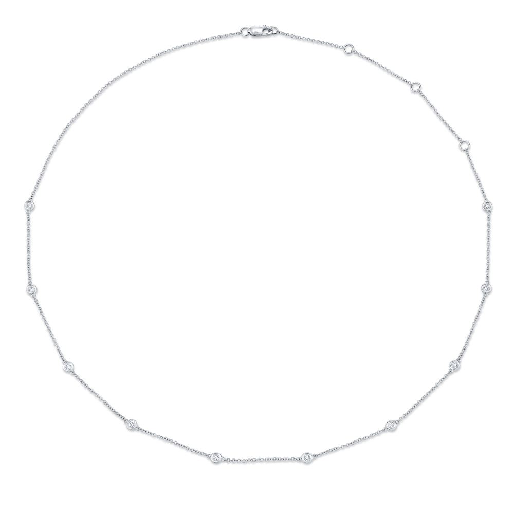 0.28Ct 18 Diamonds By The Yard Chain
