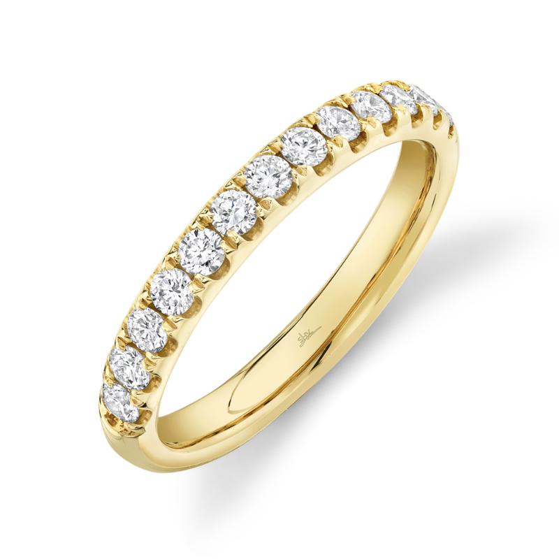 0.55Ct 14K Yellow Gold Diamond LadyS Band