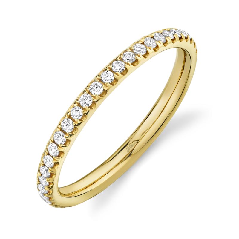 0.40Ct 14K Yellow Gold Diamond Eternity LadyS Band Size 7