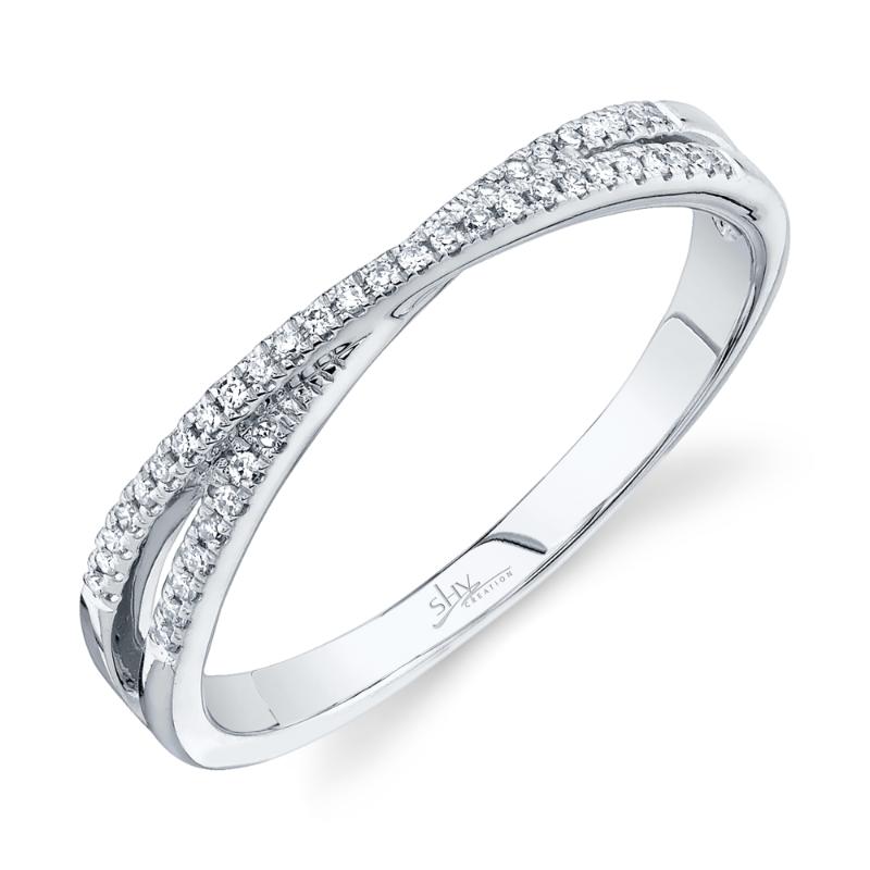 0.09Ct 14K White Gold Diamond LadyS Ring