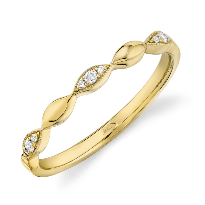 0.05Ct 14K Yellow Gold Diamond Lady's Band