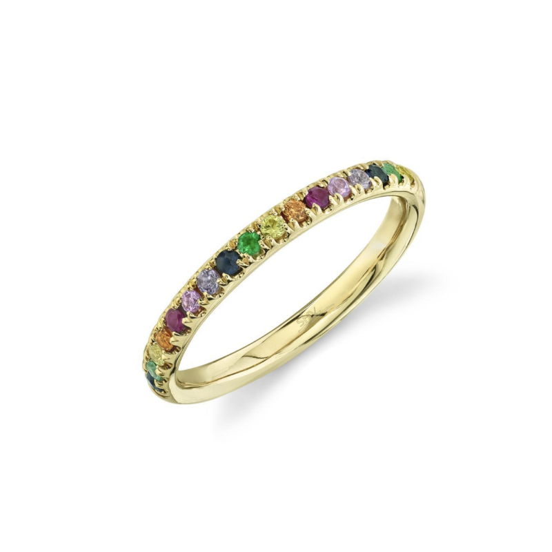 0.31Ct Multi-Color Stone Band