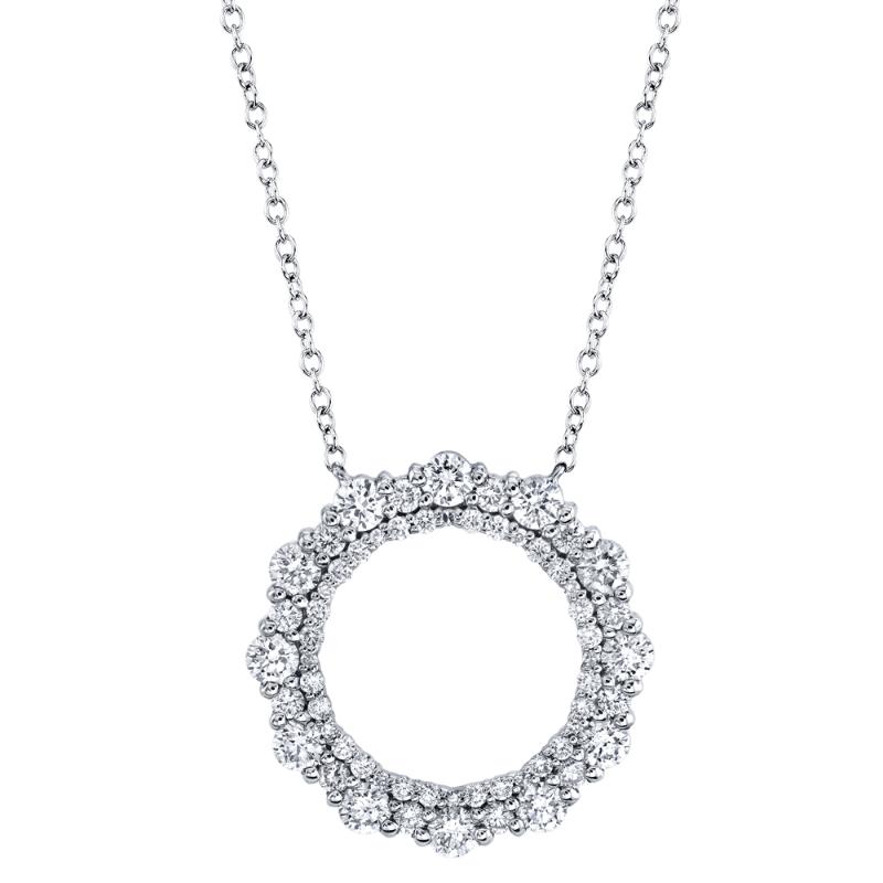 1.16Ct Diamond Circle Necklace