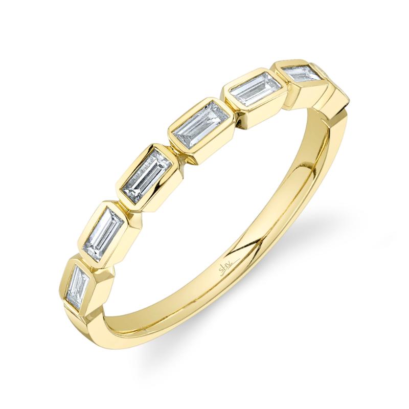 0.35Ct 14K Yellow Gold Diamond Baguette Band