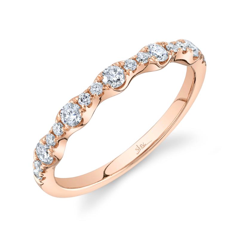 0.40Ct 14K Rose Gold And Diamond Band