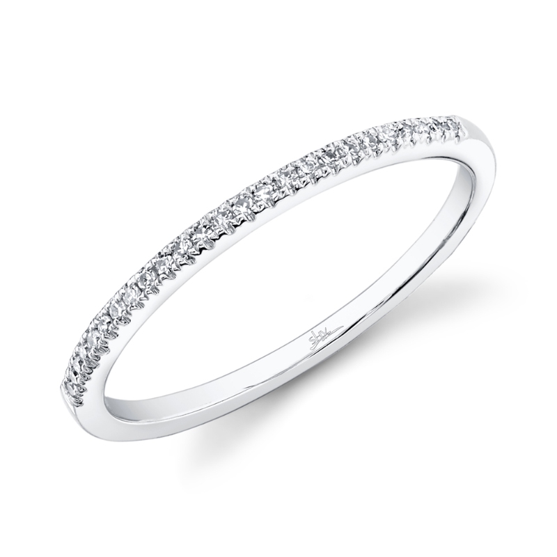 0.08Ct 14K White Gold Diamond Lady's Band