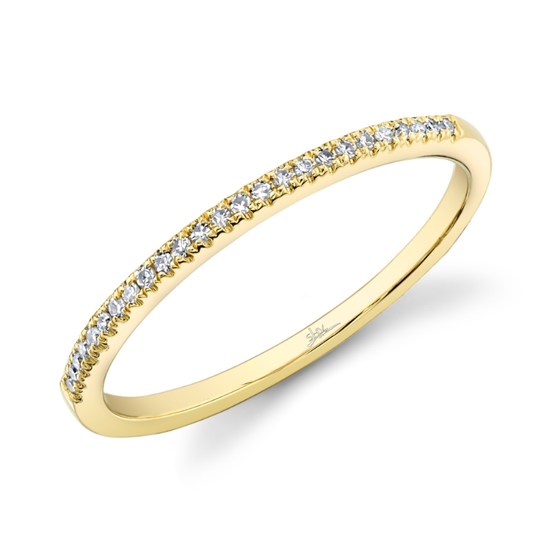 0.08Ct 14K Yellow Gold Diamond Lady's Band