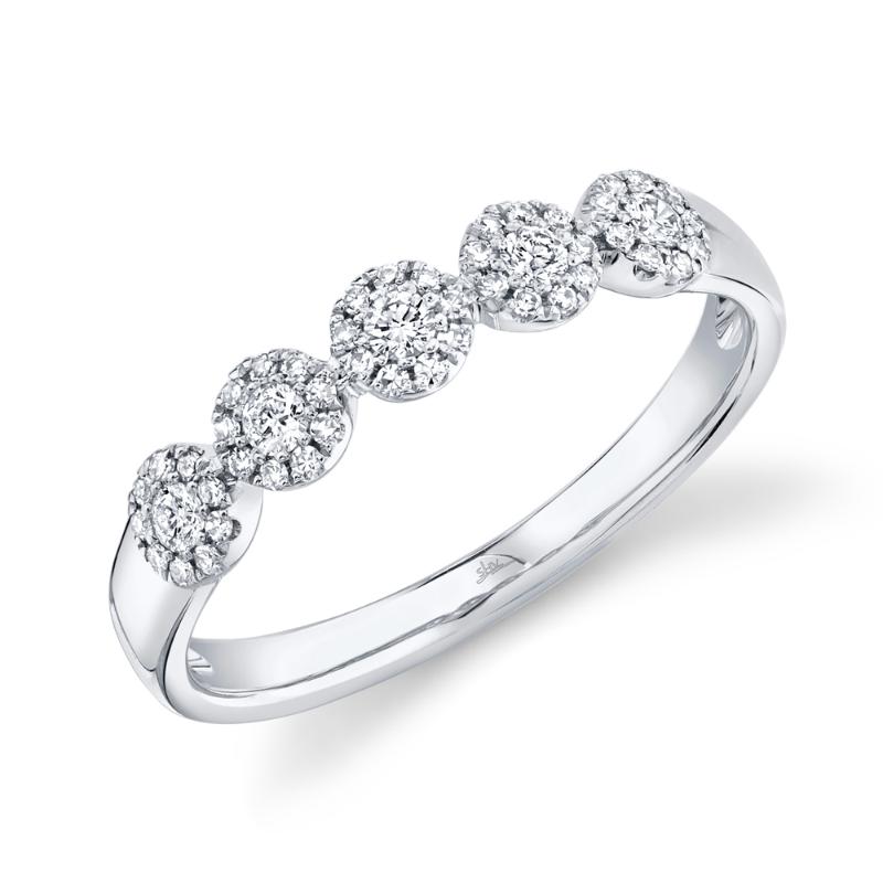 0.25Ct 14K White Gold Diamond LadyS Band