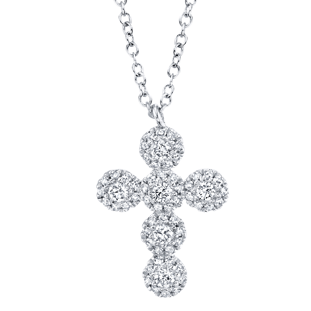 0.25Ct Diamond Cross Necklace
