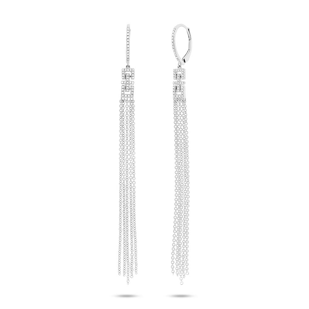 0.24Ct Diamond Fringe Earring