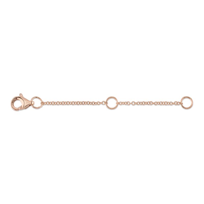 14K Rose Gold Jump-Ring Extender With Lobster Clasp