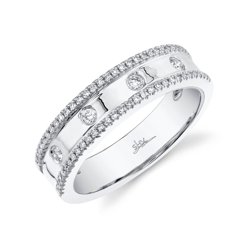 0.23Ct 14K White Gold Diamond LadyS Ring