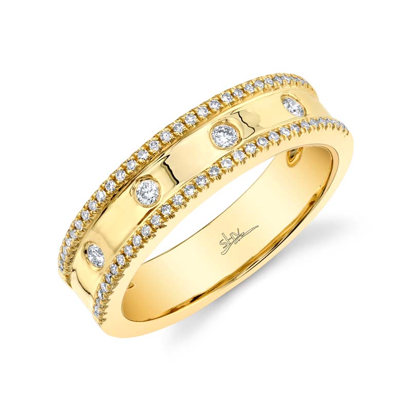 0.23Ct 14K Yellow Gold Diamond LadyS Ring