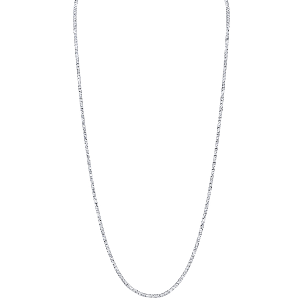 8.70Ct Diamond Tennis Necklace 36