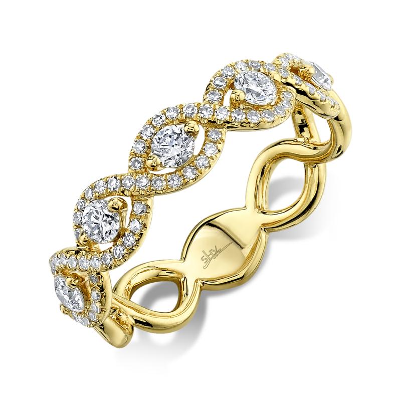 0.57Ct 14K Yellow Gold Diamond LadyS Ring