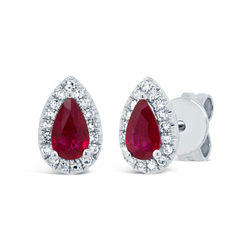 14K White Gold Stud Style Earring - SC55007864