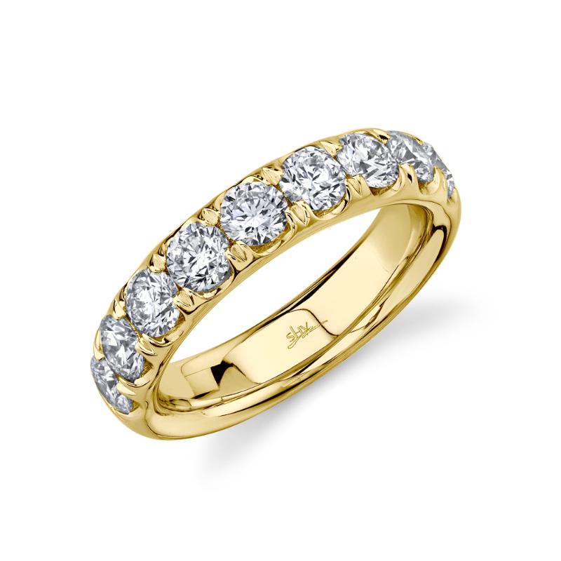 A 14K Yellow Gold Band That Is Set With Diamonds Weighing 1.90 Carat Total. G/H, Vs-Si