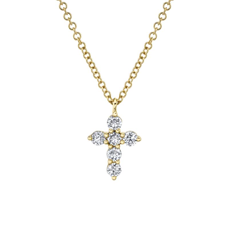 0.25Ct Diamond Cross Necklace