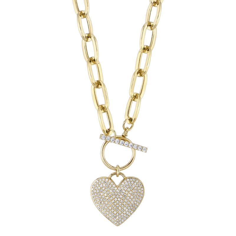 Shy Creation Diamond Heart Necklace