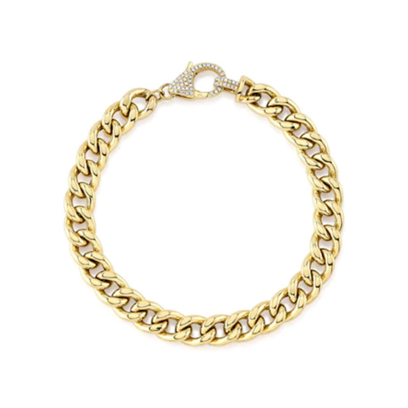 Diamond Bracelet 1/4 Ct Tw Round 14K Yellow Gold 7