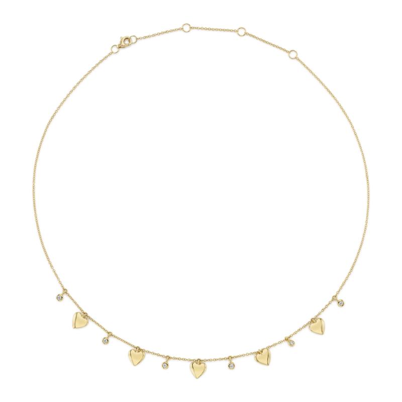 14K Yellow Gold Heart Necklace