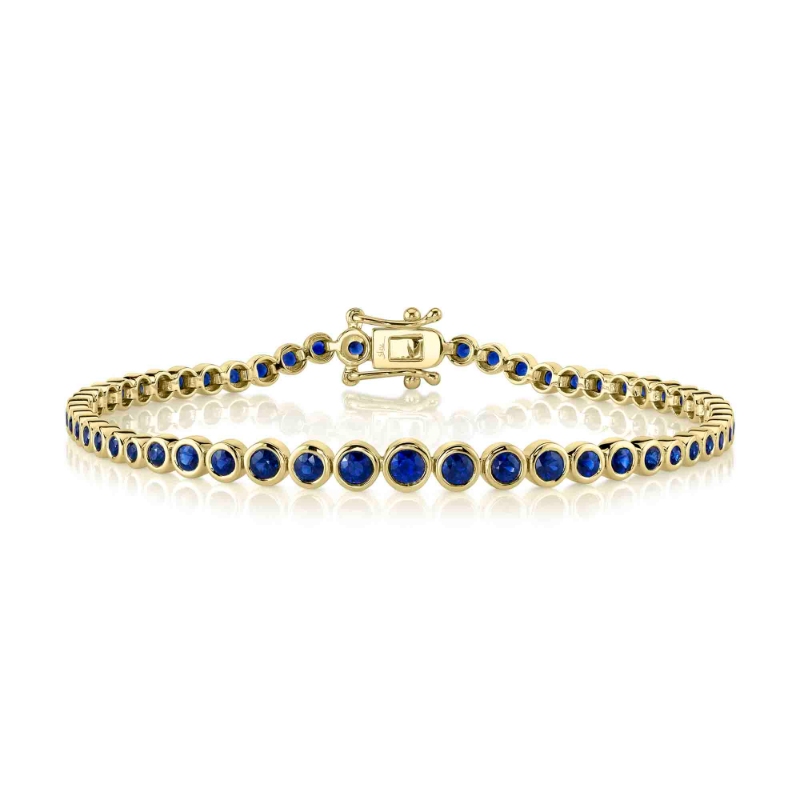 Blue Sapphire Tennis Bracelet
