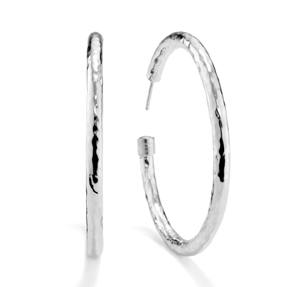 IPPOLITA Large Hammered #4 Hoop Earrings