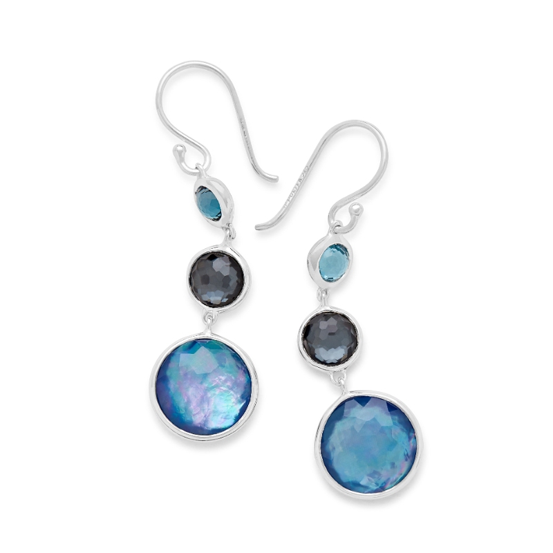 IPPOLITA Sterling Silver Three Stone Drop Earrings
