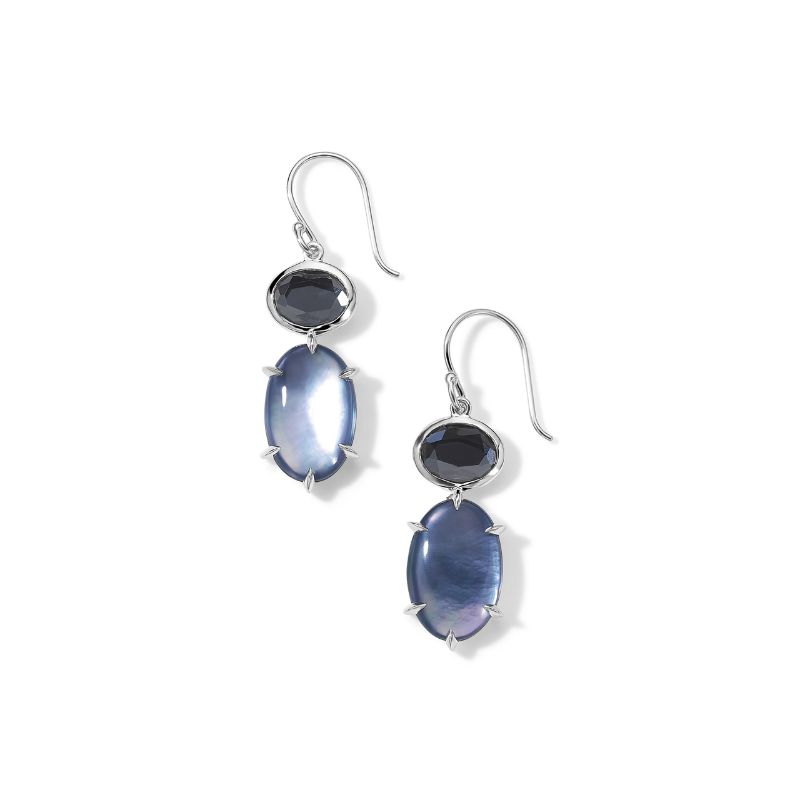 IPPOLITA 2-Stone Drop Earrings in Sterling Silver