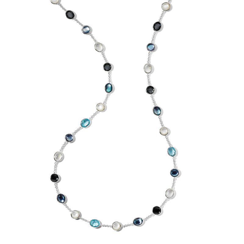 IPPOLITA Long Stone Chain Necklace in Sterling Silver
