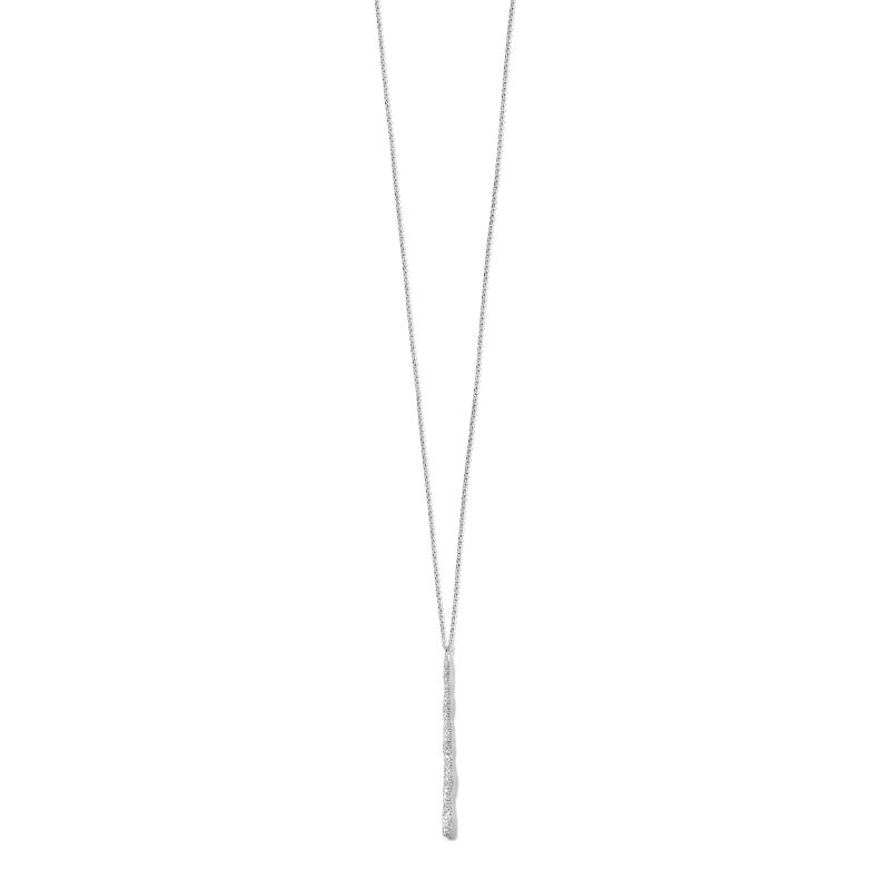 IPPOLITA Pave Long Squiggle Stick Necklace in Sterling