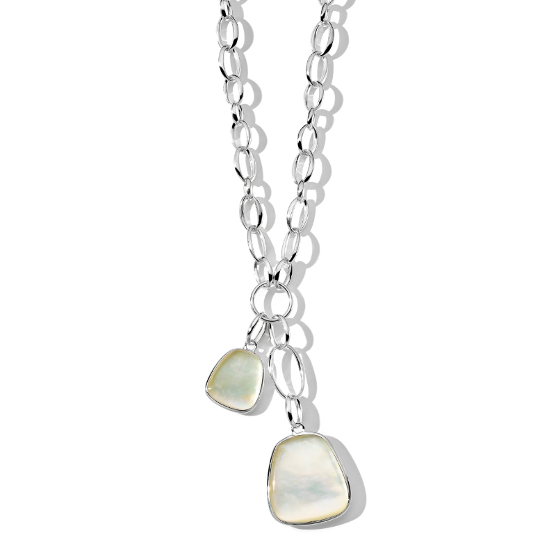 IPPOLITA Sterling Silver And Doublet Of Rock Crystal Over Mother Of Pearl Necklace