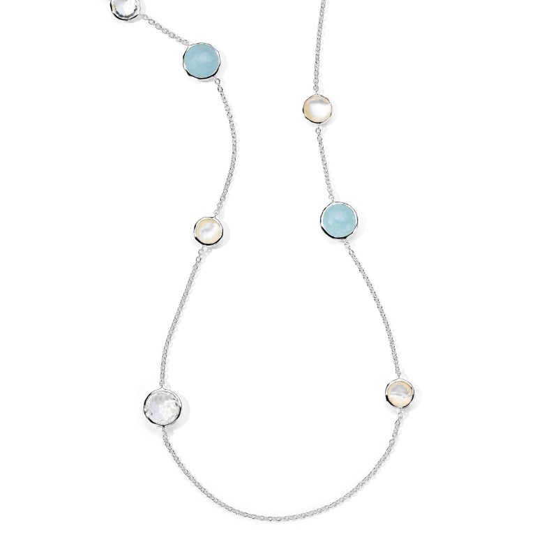 IPPOLITA Sterling Silver Multi Stone Station Necklace