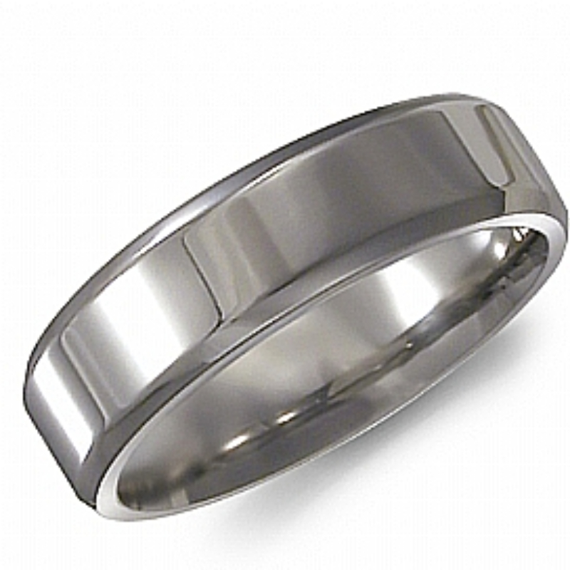 Titanium, 6MM, High Polished, Bevelled Edges