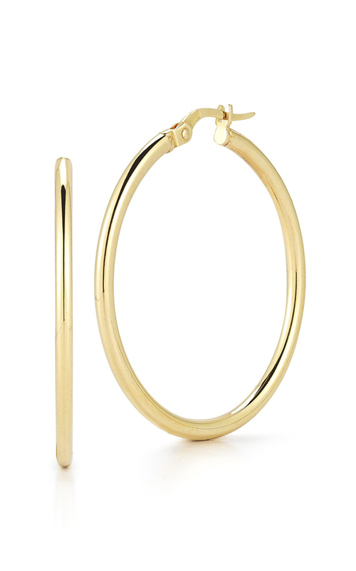 Roberto Coin Medium Round Hoop Earrings